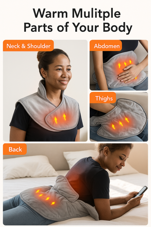 Electric Heating Wrap for Shoulder & Neck